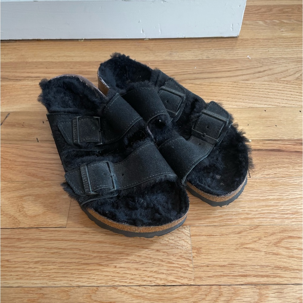Shearling Birkenstock Arizona Shoes